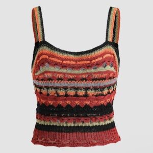 Knitted Retro Crop Cami